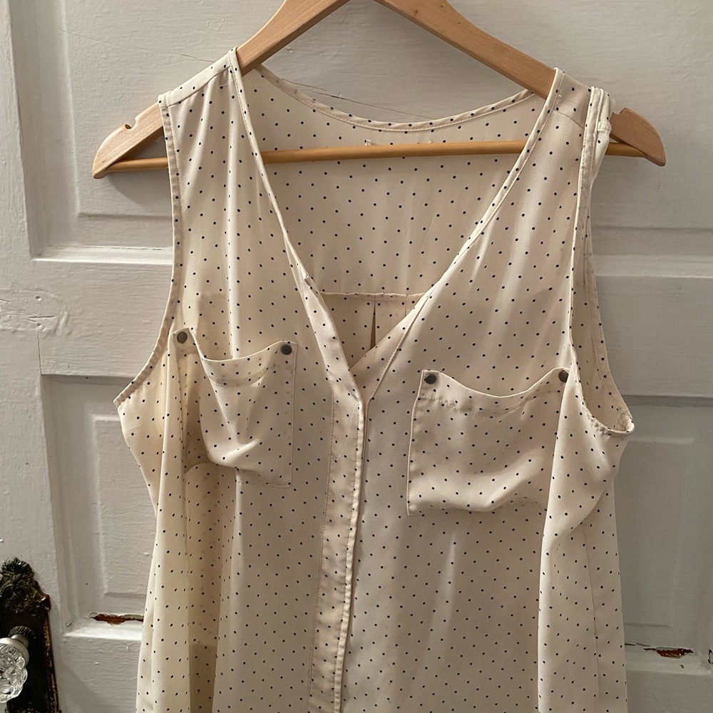 Polka Dot Sleeveless